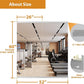 ROOMTEC Workout Mirrors for Home Gym 60"x26"-2PCS, Large Wall Mirror Full Length for Fitness, Yoga, Big Wall Mounted Frameless Glass Mirror for Garage, Dance Studio, Bedroom