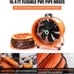 8-Inch High-Velocity Portable Utility Blower Fan, Industrial Exhaust Fan with 16.4ft Flexible Duct Hose, 3150 RPM Low-Noise Ventilator for Basements, Workshops, Warehouses, and Confined Spaces