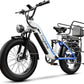 1500W Electric Bike for Adults,48V 20/60Ah Removable Battery Max Range 80Miles & 30MPH Electric Bicycle,20''×4" Fat Tire Ebike,Adult Electric Bicycles for Commute Beach Snow,E-Bike UL Certified