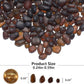 Sea Glass Stones - 0.9LB Brown Frosted Glass Pebbles Gemstones - Perfect for Aquarium Rocks, Fish Tank Gravel, Vase Fillers, DIY Crafts, and Home Decor