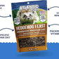 Atlantic Rush Hedgehog Feast Premium Food - 2lb Resealable Bag of Hedge Hog Delite- Small Critter Supplies Hedge Hog Food - Hedgehog Treats- Sourced & Made in The USA