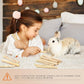 Bissap 700g/1.5Ib Sweet Bamboo Chew Sticks for Rabbits, Bunny Chewing Sticks for Rabbits Hamster Chinchilla Guinea Pigs Rabbit Small Animals Natural Treats Teeth Grinding Toys