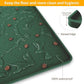 Ptlom Pet Placemat for Dog and Cat, Waterproof Silicone Pet Feeding Bowl Mats for Food and Water, Small Medium Large Dogs Mat Prevent Residues from Spilling to Floor, Hunter Green, 18" 12"