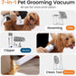 oneisall Dog Grooming Vacuum, Pet Grooming Vacuum with Clipper Nail Grinder, 1.5L Dust Cup Dog deshedding Vacuum Brush with 7 Pet Grooming Tools for Shedding Pet Hair, Home Cleaning