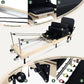 Foldable Pilates Reformer with Sitting Box, Double Jump Boards – Wooden Pilates Reformer Machine with Velvet Straps, German Springs, Smooth Aluminum Rails, Pilates Machine for Home