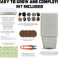 10 Herb Seeds Garden Starter Grow Kit with White Pots, Markers, Nutritional Soil, Watering, Herb Clipper, Complete Indoor Potted Plant Growing Set for Kitchen DIY