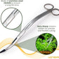 Long Aquarium Scissors for Plants 9.8 inches, Aquascaping Scissors, Aquarium Plant Trimmer, Aquascape Tools, Terrarium Tools for Plants (1 Pc Wave)