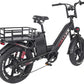 W Wallke H7 AWD Dual Motor Electric Bike for Adult, 48V 60Ah/40Ah Removable Battery, Long Range 32-34MPH Fast Ebike, 20" Fat Tire Mountain Offroad All Terrain Full Suspension E-Bicycle, UL2849 List