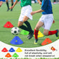 ShinyRelief Jumbo Disc Cones Jumbo Soccer Cones with Mesh Bag Giant Large Agility for Soccer Training Adult Sports