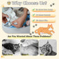 Cat Wrap for Grooming-Premium Cat Grooming Wrap Cat Restraint for Nail Clipping, Self-Adherent Soft Cat Blanket to Wrap Cat Anti-Scratch Anti-Escape Grooming Bag (Blue, M(Within 6lbs))