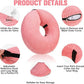 BINGPET Inflatable Dog Cone Collar Alternative After Surgery,Soft Recovery Cone for Dogs to Stop Licking,Protective Neck Donut E Collar Adjustable for Small Medium Large Dogs & Cats(Pink,XL)