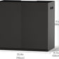 LANDEN Aquarium Wooden Stand and Cabinet for up to 55 Gal Tank, Fish Reptile Sea Salt WaterTank Stand, Nano Foam Leveling Mat Included, W35.5xD19.7xH31.5 in, Wooden Matte Black Painted(Stand Only)