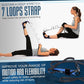 Foot and Calf Stretcher for Plantar Fasciitis, Achilles Tendonitis, Heel Spurs, Drop Foot. Yoga Stretching Strap for Leg, Thigh and Hamstring (Blue)