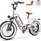 2 Seater Electric Bike, 48V 20AH(𝟗𝟔𝟎𝐖𝐇) Large Removable Battery, 𝟏𝟑𝟎𝟎𝐖 Peak Motor, 20"x 4.0" Fat Tire Ebike for Adults, 80+Miles Max,30+MPH, City Couple E Bike for All Terrain