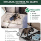 FXW Washable Pee Pads for Dogs, Puppy Pads with Super Absorbent, Specifically Designed for 24inch Cages, 23" × 17" Rectangle, Khaki, 4 Packs