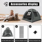 Grey Cat Tent House、Cat's Nest, Portable Indoor/Outdoor Pet Tent House for Cats, Puppies and Other Small Animals