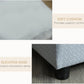 PawHut Luxury Fancy Dog Couch with Hidden Storage, Small Dog Sofa Bed with 2" Soft Foam, Modern Pet Furniture for Puppies & Little Breeds, Pale Gray