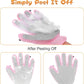 2 in 1 Pet Grooming Glove for Cats & Dogs, Efficient Deshedding Brush Pet Long Short Fur Removal Glove, Gentle Massaging Puppy Kitten Bathing Grooming Brush Tool, Easy Clean Floating Hair Mitt