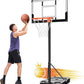 Aimking Basketball Hoop Outdoor 3.3-10FT 5s-Rapid-Adjustable, 40/44 inch Shatterproof Backboard & Enlarged Base, Portable Basketball Hoop & Goal for Kids/Adults/Families in Poolside/Backyard/Indoor
