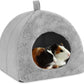 BWOGUE Guinea Pig House Bed Cozy Hamster Cave Large Hideout for Dwarf Rabbits Hedgehog Bearded Dragon Winter Nest Hamster Cage Accessories