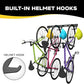 Bike Storage Rack Wall Mount Bike Rack | Steel Bike Mount Wall | Adjustable Bike Hangers for Garage (2 Bike Rack)