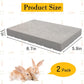 BNOSDM Rabbit Grinding Claw Pads 2Pack Bunny Scratch Foot Pads Natural Hamster Lava Stone for Teeth Grinding White Rabbit Scratching pad Chew Toy for Guinea Pig Ferret Chinchilla Mouse
