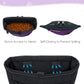 Gobeigo Dog Treat Pouch and Training Clicker, Upgrade Two Magnetic Closure to Prevent Spills, 2 Cup Treat Bag with Poop Bag Dispenser, Metal Clip Waist Belt Fanny Pack for Pet Walk (Black/Purple)