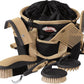 Weaver Leather Grooming Kit, Black/Beige, 65-2055-BK