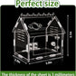Magnetic Acrylic Terrarium Kit - 5.9"x3.9"x5.1" Jumping Spider Enclosure/Tarantula Cage with Secure Magnetic Latches, Ventilation & Escape-Proof Design - Reptile/Chameleon/Mantis Habitat