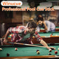 Billiard Cues Stick, 58" Pool Cues Canadian Maple Wood Leather Pattern Grip 18 19 20 21 oz Pool Cue Stick for Bar House Pool Table Sports