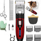 Cat Clippers for Matted Hair, Cat Grooming Kit, Cordless Cat Shaver for Long Hair, Low Noise Paw Trimmer, Cat Hair Trimmer for Grooming,Quiet Pet Hair Clippers Tools for Cats Dogs (Red)