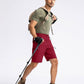 Pudolla Men's Hiking Cargo Shorts 9" Lightweight Outdoor Work Shorts for Men Travel Golf Camping Casual with 5 Zipper Pockets