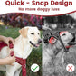 No Pull Dog Harness, Reflective Puppy Vest for Small Medium Large Sized Dog(Burgundy Red,L)