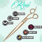 Kenchii Rose Dog Grooming Scissors, 9 Inch Straight Shears, Dog Scissors for Grooming, Ergonomic Design for Comfort and Precision, Heavy Duty, Durable and Sharp