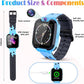 Goodatech Smart Watch for Kids Boys Girls Learning Toys with 16 Games Phone Call SOS, Camera Voice Music Player Recorder Alarm Clock,4-12 Years Birthday (Blue)