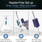 SNOWTREE Magnetic Glass Cleaner BoroBuddy | Glass Pieces, Bottles, Vases | Compact Design for Tighter Spaces & Smaller Glass Pieces | Double Sided | Purple