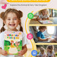 TECJOE Paint with Water Coloring Books for Toddlers, Princess Series Watercolor Set with 3 Brushes, Mess Free Painting Activity for Kids Ages 4 5 6 7 8, Arts & Crafts Toy