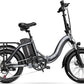 DriftGod Folding Electric Bike for Adults – 1000W Motor, 20"x3" Fat Tire, 48V Removable Battery, All-Terrain E-Bike with 7-Speed, Front Suspension – Powerful Foldable Ebike for Commuter