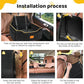 Dog Car Seat for Large/Medium Dog, Booster Seat for Dogs Under 55Lbs or 2 Small, Detachable and Washable Travel Pet Seat with Thick Cushion and Storage Pockets (Black)