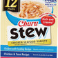 INABA Churu Stew for Cats, Side Dish Pouch with Vitamin E, 1.4 Ounces per Pouch, 12 Pouches, Chicken & Seafood Variety