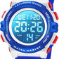 Kids Watch,Boys Watch for 3-15 Year Old Boys,Digital Sport Outdoor Multifunctional Chronograph LED 50 M Waterproof Alarm Calendar Analog Watch for Children with Silicone Band,Kids Gift