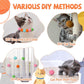 20Pcs 1.6" Cat Toy Balls, Soft Kitten Pom Pom Toys, Plush Interactive Playing Quiet Ball Cats Favorite Toy, DIY Craft Decorations, Training and Sensory Enrichment