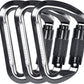 SEPEAK UIAA 30kN Climbing Carabiner Clips, Professional Heavy Duty Twist Locking Carabiners for Climbing,Mountaineering, Rappelling, Camping, Hiking, Swings, Large D Ring Hooks