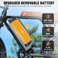 V8 Electric Bike for Adults, 20'' Fat Tire E Bike with Powerful Motor 48V 15Ah Removable Battery, 7-Speed Gears, 2 Seater E-Bike, Ebike Moped Style for Mountains, Snow, Sand, Road