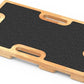 Wooden Resistance Band Foot Plate, Non-Slip Exercise Board with Free Soft Pad & Drawstring Bag for Strength Training, Stretching & Balance, Home Gym Fitness Platform for Full-Body Exercises