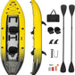 S AFSTAR Inflatable Kayak, 2 Person Canoe with 507 lbs Capacity, Drop-Stitch Floor, All Accessories & Carry Bag, 12.5 ft Large Sit in Tandem Kayak for Fishing, Camping & Exploring for Adults