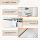 Clear View Bird Cage with Play Top, Modern Rolling Flight Cage for Parakeets, Cockatiels, Conures, Lovebirds, White Parrot Cage with 0.4" Bar Spacing, Slide-Out Tray & Accessories