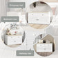 Shoe Storage Bench with 2 Drawers & 2 Doors, Entryway Bench with Cushion, 2 Adjustable Shelves, Shoe Cabinet for Entryway, Living Room, Hallway, Mudroom, Bedroom, White