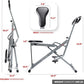 Sunny Health & Fitness Row-N-Ride Squat Machines for Home Glutes and Abs The Assist Trainer Workout Exercise Gym Butt Builder Equipment