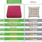 MeMoreCool Square Floor Pillow Seating for Adults Kids, Large Meditation Cushion Floor Pillow with Thick Foam & Soft Tufted Cover, Washable Big Pillow Seat Floor Cushion for Sitting Yoga 22" Wine